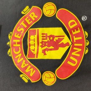 XL Black Manchester United Men's Long Sleeve